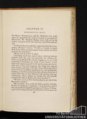 Chapter VI. Baskerville Hall