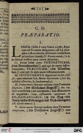 C.D. Praeparatio