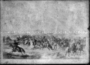 Gemälde "Gefecht bei Pápa 12. Juni 1809" von Albrecht Adam