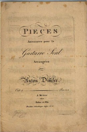 Pièces amusantespour la guitarre seul, 1. Allemande v. Seiff