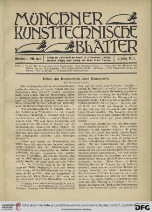 4: Ueber das Restaurieren alter Kunstwerke