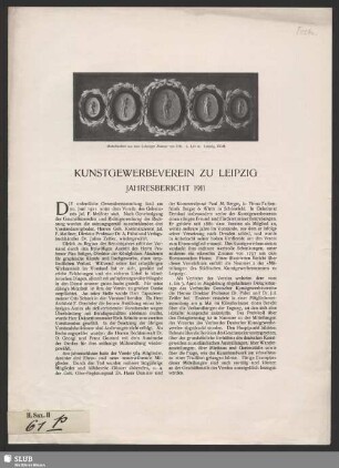 1911: Jahresbericht
