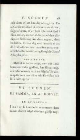 VI. Scenen.