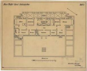 Fischer, Theodor; Kassel; Haus Pfeiffer - Grundriss UG