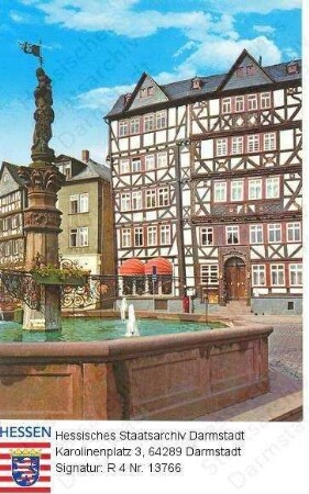 Butzbach, Marktplatz mit Bender'schem Haus