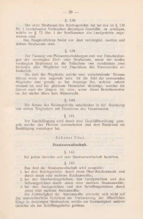 Zehnter Titel. Staatsanwaltschaft