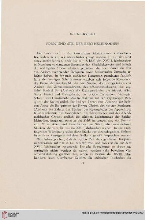 Viertes Kapitel. Form und Stil der Reichskleinodien