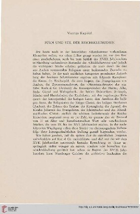 Viertes Kapitel. Form und Stil der Reichskleinodien