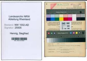 Entnazifizierung Siegfried Hennig, geb. 10.09.1898 (Angest.)