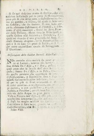 Deserizione delle Colline Boreali della Valdelsa.