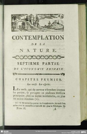 Septieme Partie. De L´ Economie Animale