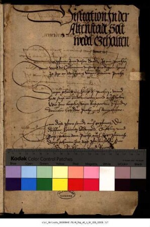 Visitationsabschiede in der alten Stadt Salzwedel d. a. 1541, 1551, 1579, 1600 und 1646
