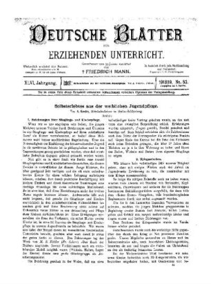 Selbsterlebtes aus der weiblichen Jugendpflege : (Schluß)