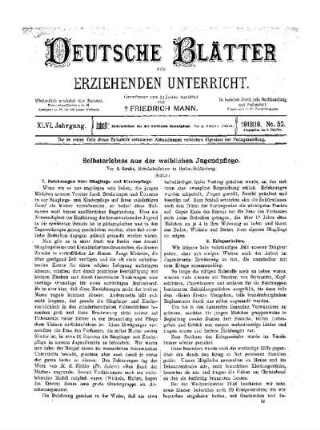 Selbsterlebtes aus der weiblichen Jugendpflege : (Schluß)