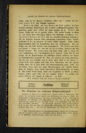 ¬Der¬ Altmeister der modernen Religionspädagogik