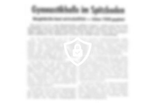 Gymnastikhalle im Spitzboden