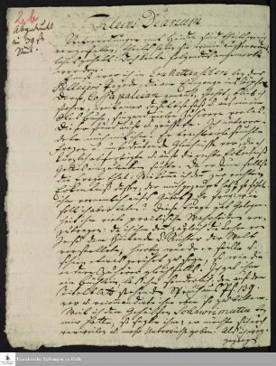 Tagebuch von Jacob Klein.