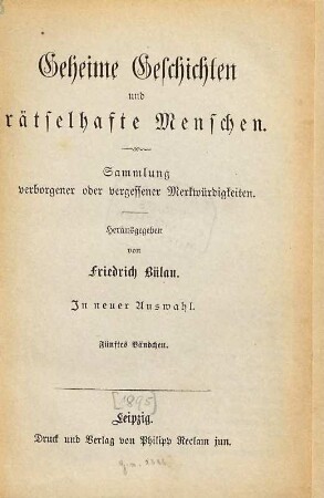 Geheime Geschichten und rätselhafte Menschen : Sammlung verborgener oder vergessener Merkwürdigkeiten, 5. [Katharina I., Kaiserin v. Rußland]