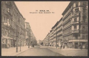 Ansichtskarte Bergmannstraße, Ecke Zossener Straße