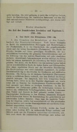 Erster Abschnitt. Die Zeit der französischen Revolution und Napoleons I. 1789-1815