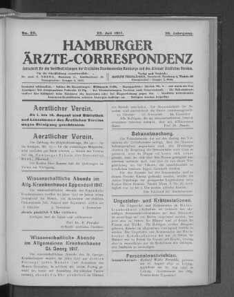 Aerztlicher Verein.