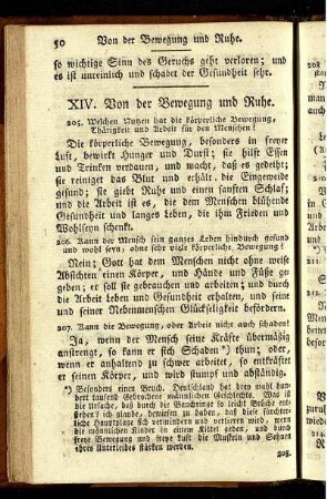 XIV. Von der Bewegung und Ruhe.