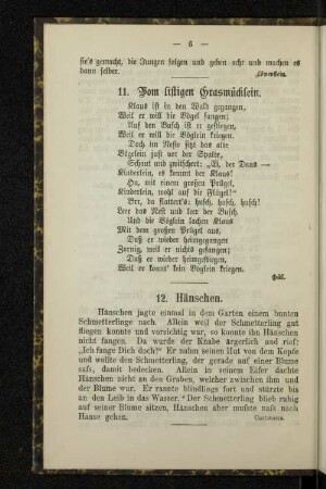 11. Vom listigen Grasmücklein.