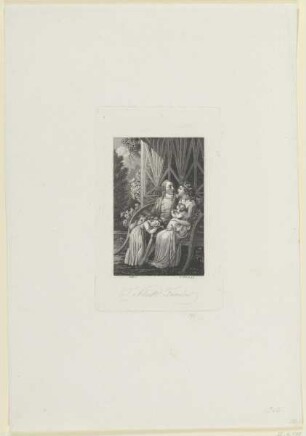 Bildnis des Franz und der Albertine von Kleist mit Kindern