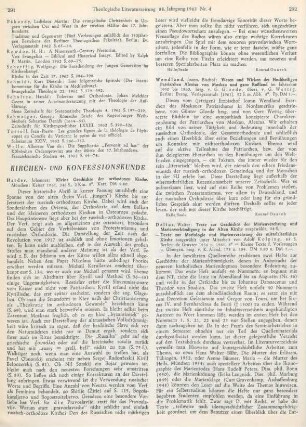 291-292 [Rezension] Harder, Johannes, Kleine Geschichte der orthodoxen Kirche