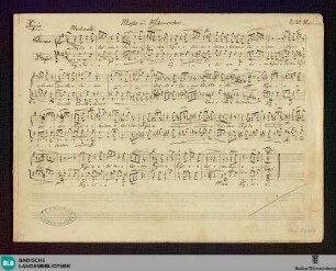 Masses - Don Mus.Ms. 884 : V (2), Coro maschile, org; G; StrK WoO 6.07