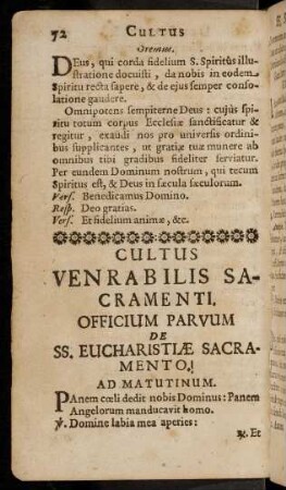 72-80, Ad Matutinum; ...