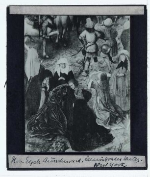 Eyck, Kreuzigung und Jüngstes Gericht (Flügel e. Triptychons) (New York MMA 33.92ab) : Detail