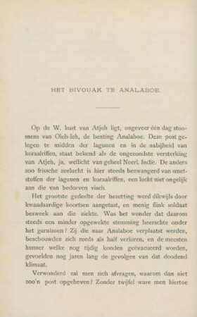 Het bivouak te Analaboe