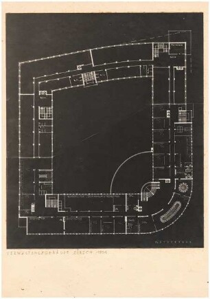 Verwaltungsgebäude, Zürich: Grundriss 2.Stockwerk