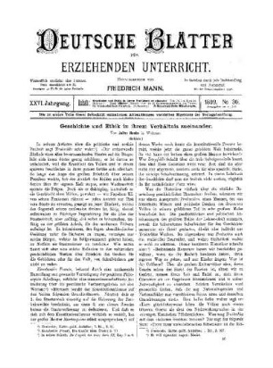 Geschichte und Ethik in ihrem Verhältnis zueinander : (Schluss)