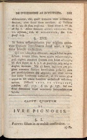 Capvt Qvintvm De Ivre Pignoris