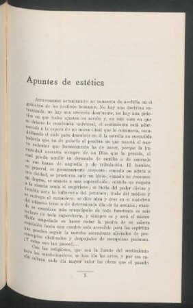 Apuntes de estética