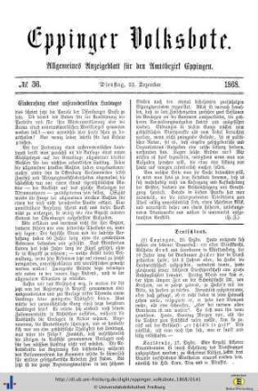 No. 36, 22.12. 1868