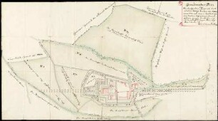 Geometrischer Plan über das Hochfürstl. Speyerische Lust- und Landschloß Kislau ...