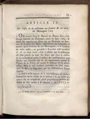 Article IV.