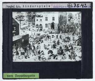 Brueghel (Pieter d. Ä.), Die Kinderspiele (Wien KhM GG1017)