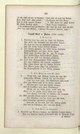 August Graf. v. Platen (1798-1835)