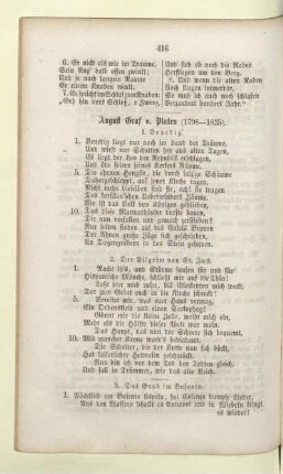 August Graf. v. Platen (1798-1835)