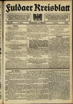 Ausgabe vom Montag, den 10. Oktober 1910.