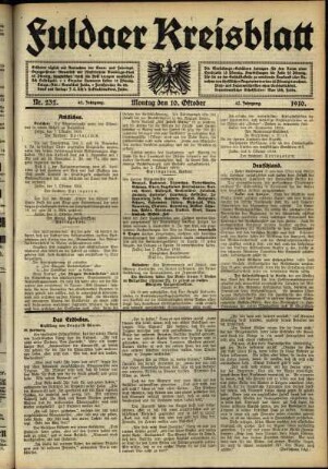 Ausgabe vom Montag, den 10. Oktober 1910.