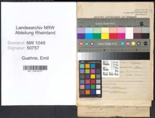 Entnazifizierung Emil Guehne , geb. 05.07.1894 (Ingenieur)