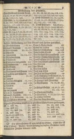 Folgende Psalmen werden in gleichen Melodeyen gesungen