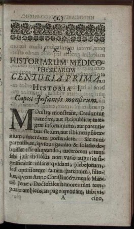 Historia I. - Historia XX.