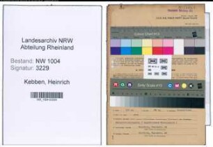 Entnazifizierung Heinrich Kebben , geb. 27.12.1903 (Angestellter)