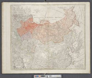 Imperii Russici et Tatariae Universae tam majoris et Asiaticae qvam minoris et Europaeae Tabvla : [gewidmet:] Annae Magnae Victrici Russorvm Imperatrici